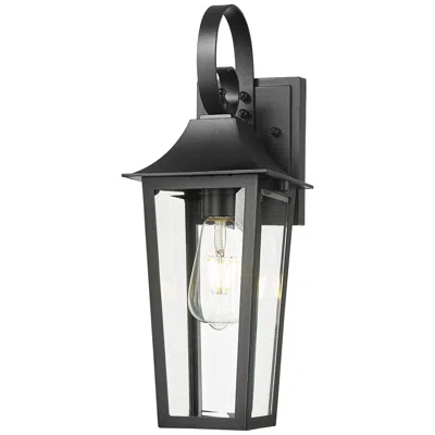 Z-lite Gannon 17 1/4" High Black Outdoor Wall Light