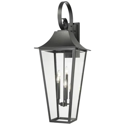 Z-lite Gannon 44" High Black 5-light Outdoor Wall Light