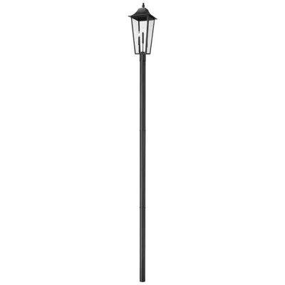 Z-lite Gannon By  Black 12 Inch 3 Light Outdoor Post Mount Fixture