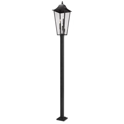Z-lite Gannon By  Black 16 Inch 5 Light Outdoor Post Mount Fixture