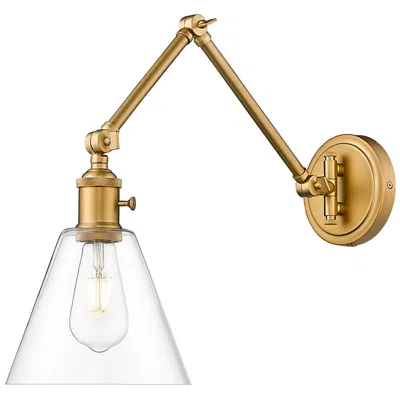 Z-lite Gayson By  Rubbed Brass 1 Light Wall Sconce