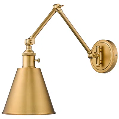 Z-lite Gayson By  Rubbed Brass 1 Light Wall Sconce