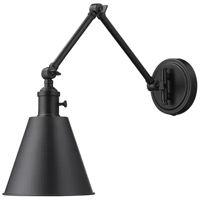 Z-lite Gayson Matte Black Adjustable Arm Wall Lamp