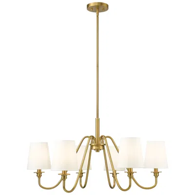 Z-lite Gianna 32" Wide Modern Gold 6-light Chandelier