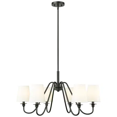 Z-lite Gianna By  Matte Black 6 Light Chandelier