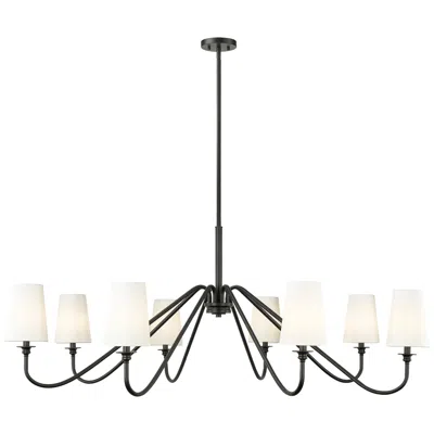 Z-lite Gianna By  Matte Black 8 Light Chandelier