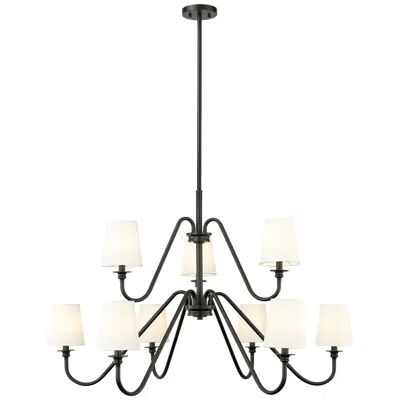 Z-lite Gianna By  Matte Black 9 Light Chandelier