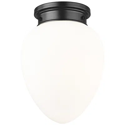 Z-lite Gideon 10" Wide Matte Black Ceiling Light