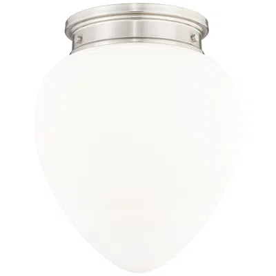 Z-lite Gideon By  Brushed Nickel 1 Light Flush Mount