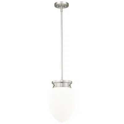 Z-lite Gideon By  Brushed Nickel 1 Light Pendant