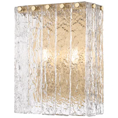 Z-lite Glacier 12" High Modern Gold Wall Sconce