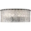 Z-lite Glacier 20 3/4" Wide Matte Black 8-light Ceiling Light