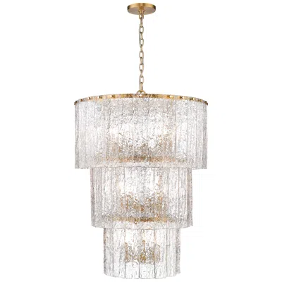 Z-lite Glacier By  Modern Gold 27.5 Inch 12 Light Chandelier