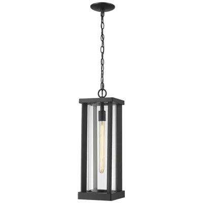 Z-lite Glenwood 22 1/4"h Black Rectangular Outdoor Hanging Light