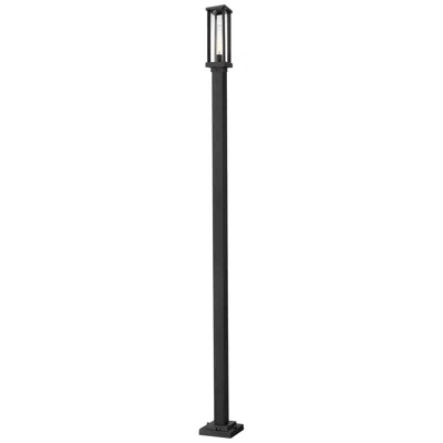 Z-lite Glenwood By  Black 109 Inch 1 Light Outdoor Post Mounted Fixture