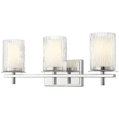 Z-lite Grayson 23" Wide Chrome 3-light Bath Light