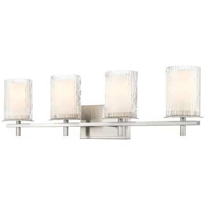 Z-lite Grayson 31" Wide Brushed Nickel 4-light Bath Light