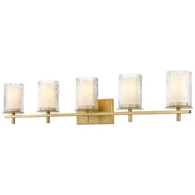 Z-lite Grayson 40" Wide Modern Gold 5-light Vanity Bath Light