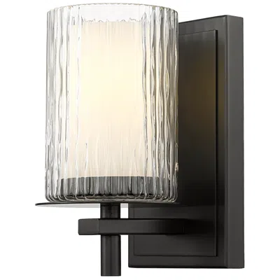 Z-lite Grayson By  Matte Black 1 Light Wall Sconce