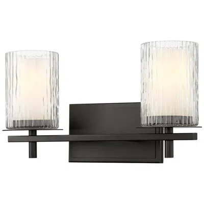 Z-lite Grayson By  Matte Black 2 Light Vanity