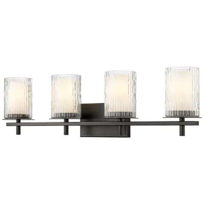 Z-lite Grayson By  Matte Black 4 Light Vanity