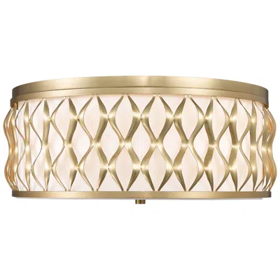 Z-lite Harden 20 1/4" Wide Modern Gold Drum Ceiling Light