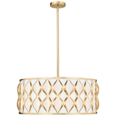 Z-lite Harden 26 1/4" Wide Modern Gold Drum Pendant Light