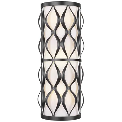 Z-lite Harden By  Matte Black 3 Light Wall Sconce