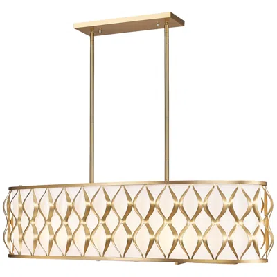 Z-lite Harden By  Modern Gold 10 Light Linear Chandelier