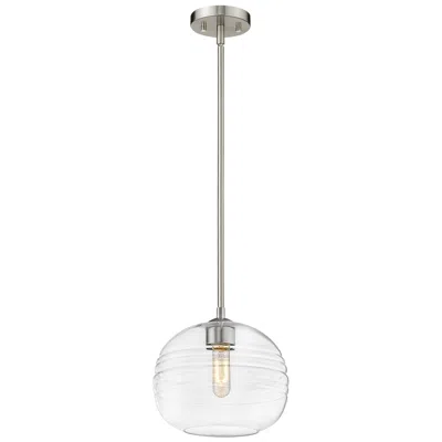 Z-lite Harmony By  Brushed Nickel 10 Inch 1 Light Pendant