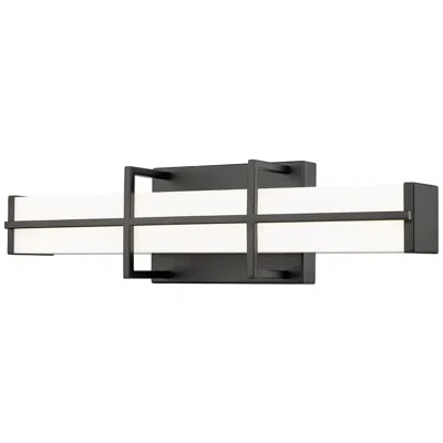 Z-lite Harrison 18" Wide Matte Black Led Vanity Bath Light