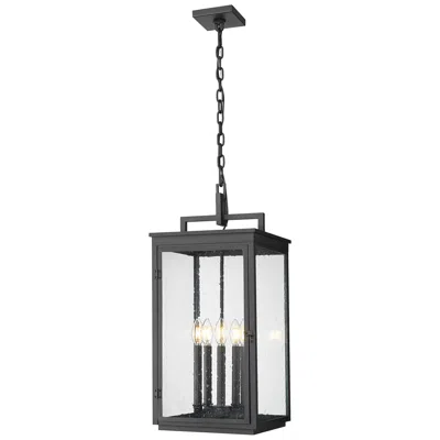 Z-lite Hartwell 27 3/4"h Sand Black 5-light Outdoor Hanging Light