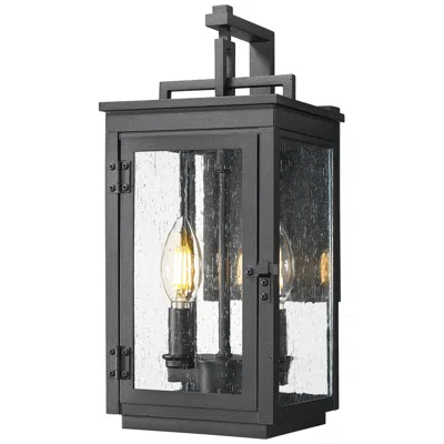 Z-lite Hartwell By  Sand Black 2 Light Outdoor Wall Light