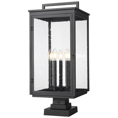 Z-lite Hartwell By  Sand Black 5 Light Pier Mounted Fixture