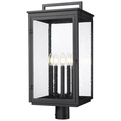 Z-lite Hartwell By  Sand Black 5 Light Post Mount Fixture