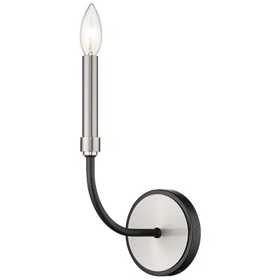 Z-lite Haylie By  Matte Black + Brushed Nickel 5.25 Inch 1 Light Wall Sconce