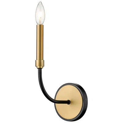 Z-lite Haylie By  Matte Black + Olde Brass 5.25 Inch 1 Light Wall Sconce