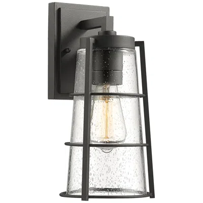 Z-lite Helix By  Black 13 Inch 1 Light Outdoor Wall Sconce