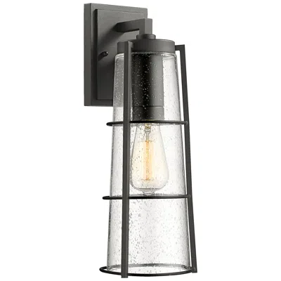 Z-lite Helix By  Black 17 Inch 1 Light Outdoor Wall Sconce