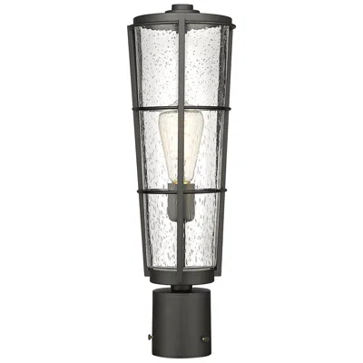 Z-lite Helix By  Black 19.5 Inch 1 Light Outdoor Post Mount Fixture
