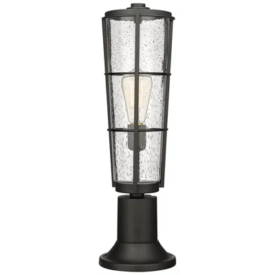 Z-lite Helix By  Black 22 Inch 1 Light Outdoor Pier Mounted Fixture