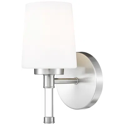 Z-lite Henri Brushed Nickel 1 Light Vanity With White Opal Glass Shade
