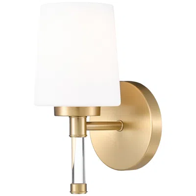 Z-lite Henri Modern Gold 1 Light Vanity With White Opal Glass Shade