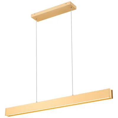 Z-lite Hudson By  45 Inch Gold 1 Light Linear Chandelier
