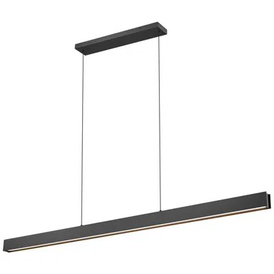 Z-lite Hudson By  72 Inch Matte Black 1 Light Linear Chandelier