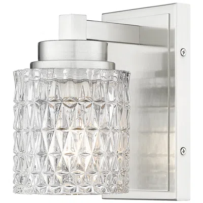 Z-lite Jacqueline By  Brushed Nickel 1 Light Wall Sconce