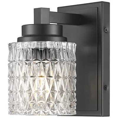 Z-lite Jacqueline By  Matte Black 1 Light Wall Sconce