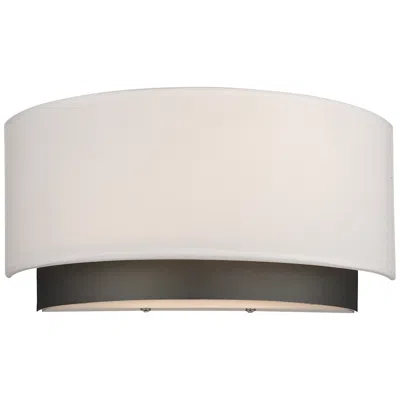 Z-lite Jade 6 3/4" High Factory Bronze And Linen Shade Wall Sconce