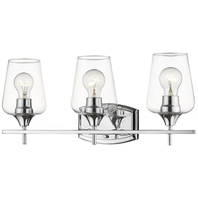 Z-lite Joliet 21 1/2" Wide Chrome 3-light Bath Light