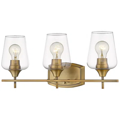 Z-lite Joliet 21 1/2" Wide Olde Brass 3-light Bath Light